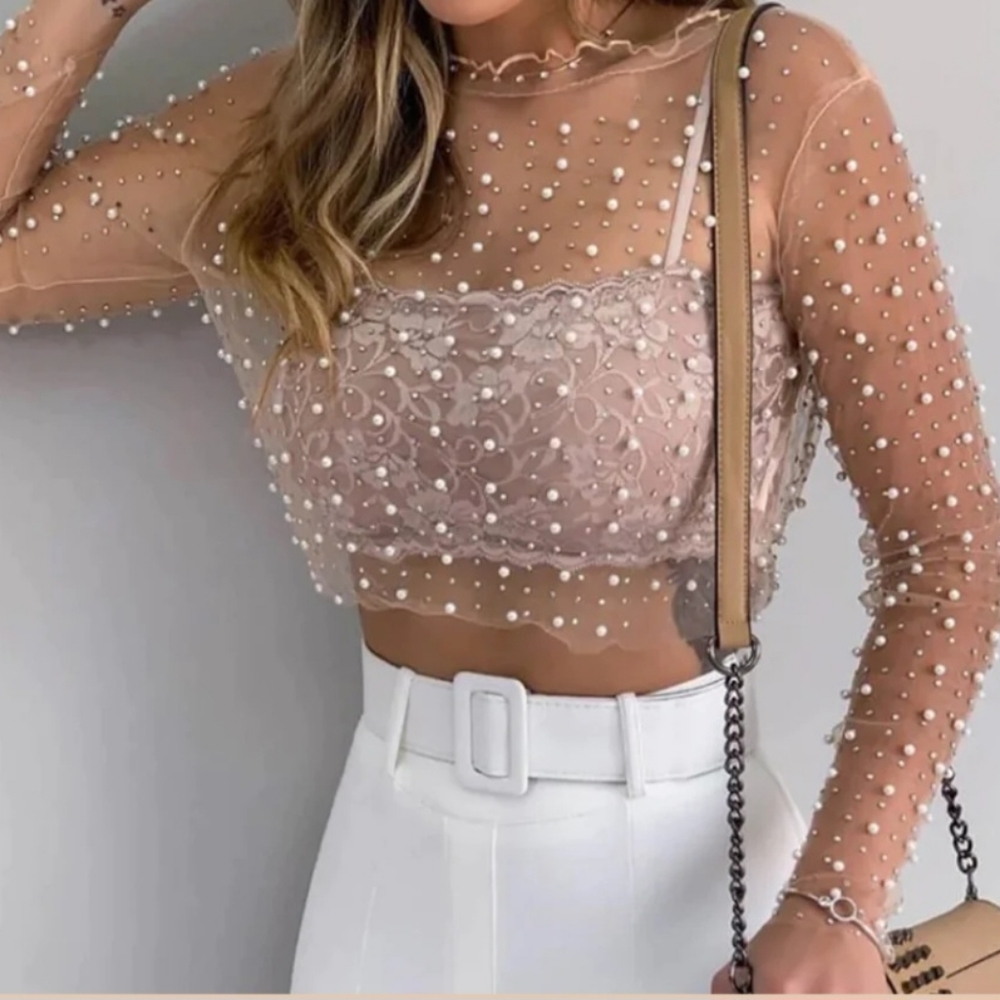 Sheer Pearl Top